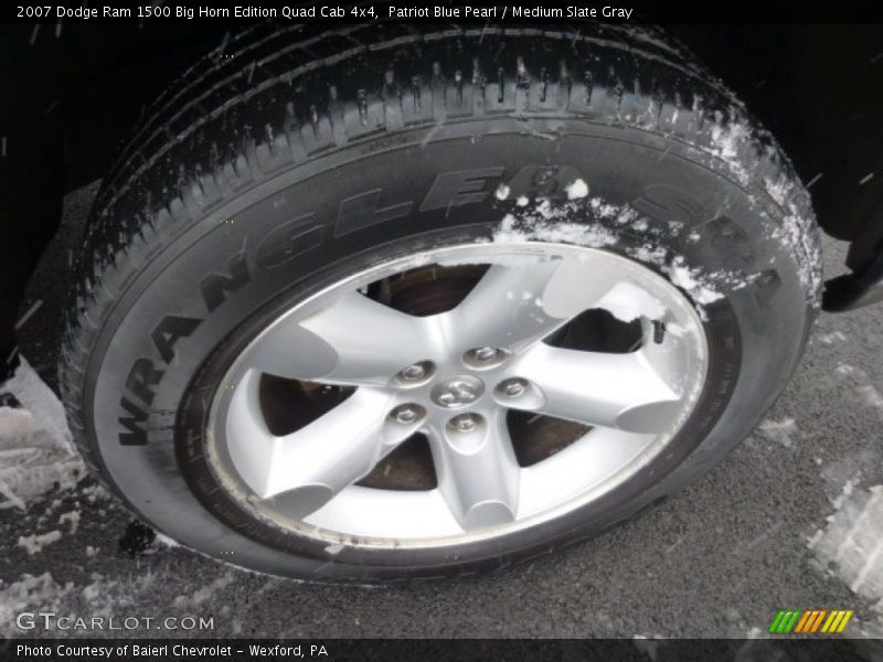 Patriot Blue Pearl / Medium Slate Gray 2007 Dodge Ram 1500 Big Horn Edition Quad Cab 4x4