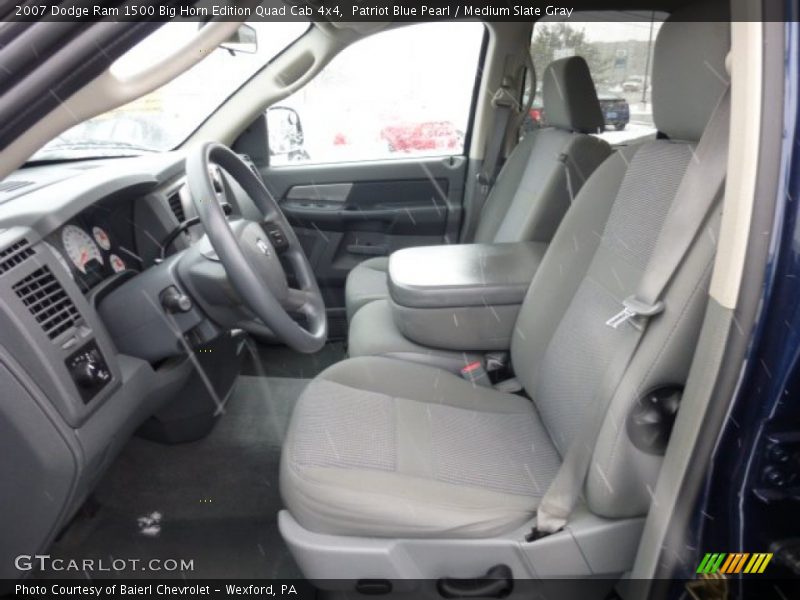 Patriot Blue Pearl / Medium Slate Gray 2007 Dodge Ram 1500 Big Horn Edition Quad Cab 4x4