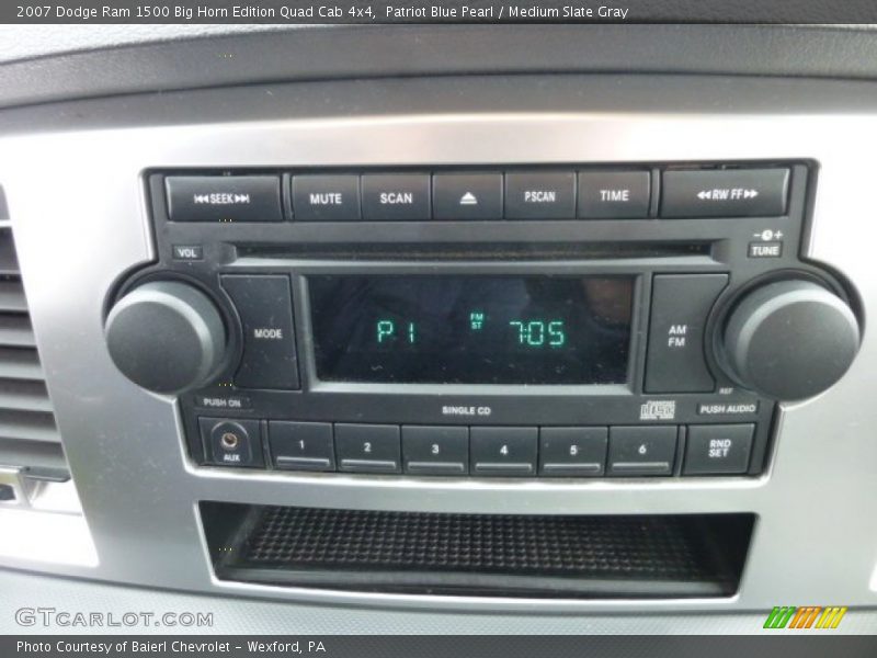 Audio System of 2007 Ram 1500 Big Horn Edition Quad Cab 4x4