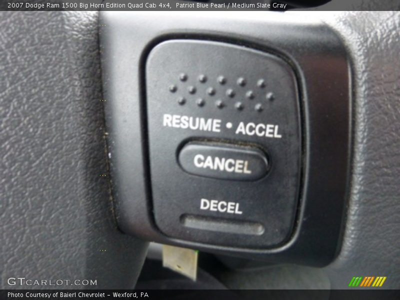 Patriot Blue Pearl / Medium Slate Gray 2007 Dodge Ram 1500 Big Horn Edition Quad Cab 4x4