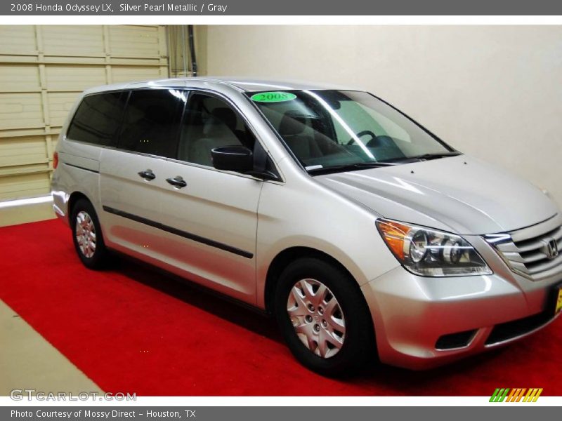 Silver Pearl Metallic / Gray 2008 Honda Odyssey LX