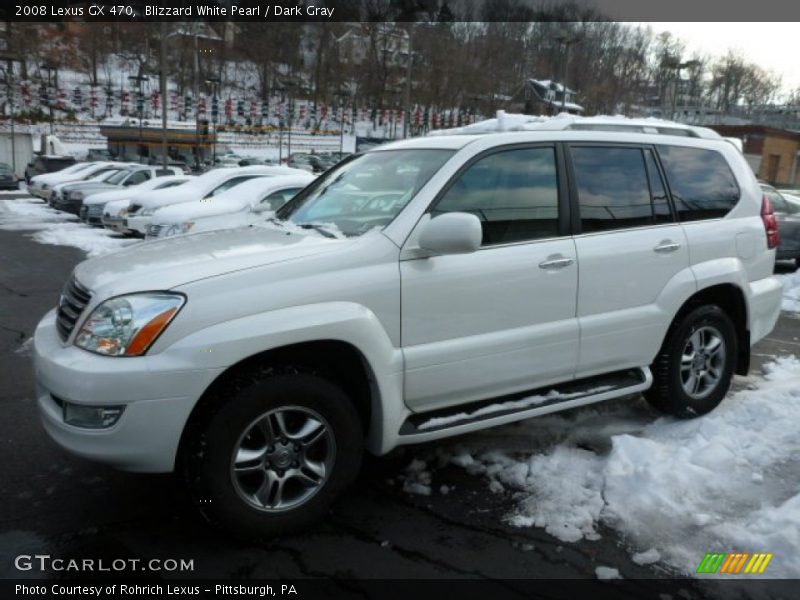 Blizzard White Pearl / Dark Gray 2008 Lexus GX 470