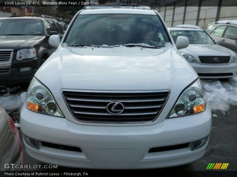 Blizzard White Pearl / Dark Gray 2008 Lexus GX 470