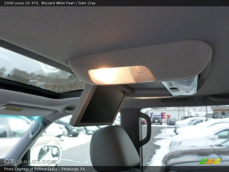 Blizzard White Pearl / Dark Gray 2008 Lexus GX 470