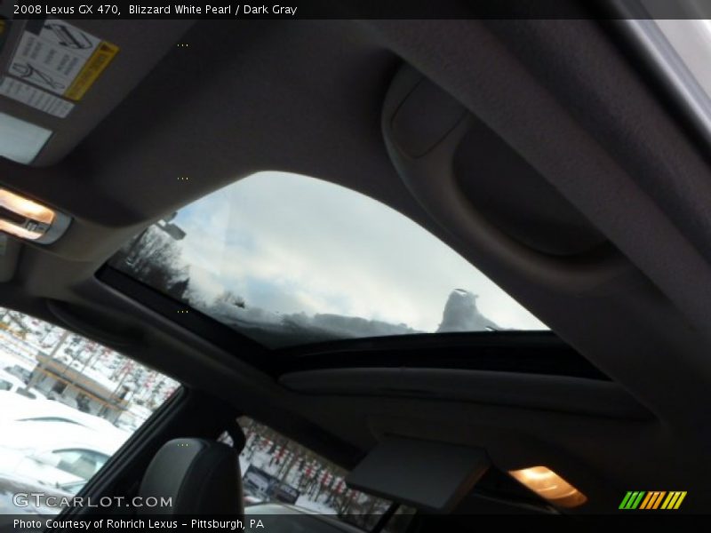 Blizzard White Pearl / Dark Gray 2008 Lexus GX 470