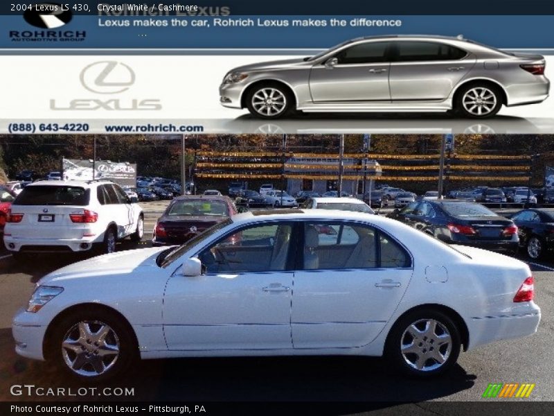 Crystal White / Cashmere 2004 Lexus LS 430