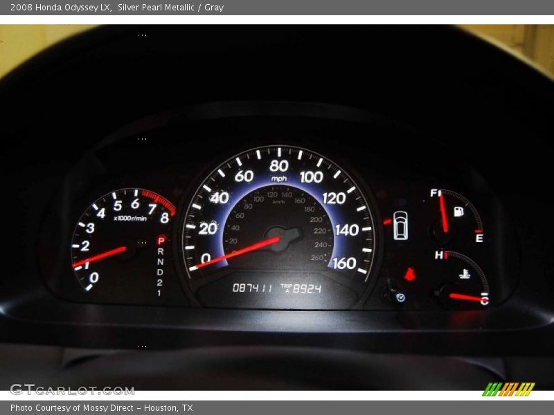 Silver Pearl Metallic / Gray 2008 Honda Odyssey LX