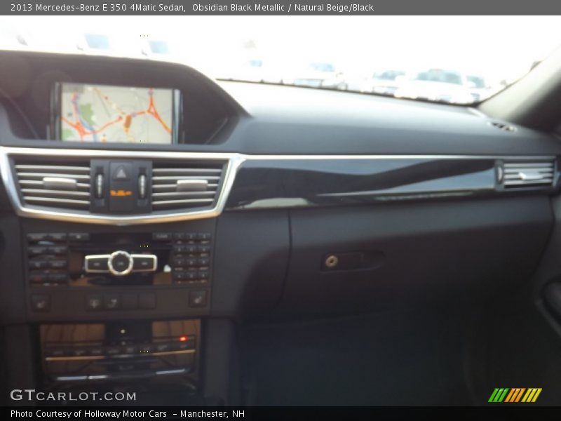 Obsidian Black Metallic / Natural Beige/Black 2013 Mercedes-Benz E 350 4Matic Sedan