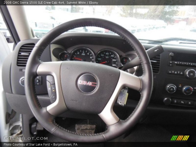 Summit White / Ebony 2008 GMC Sierra 1500 SLE Crew Cab 4x4