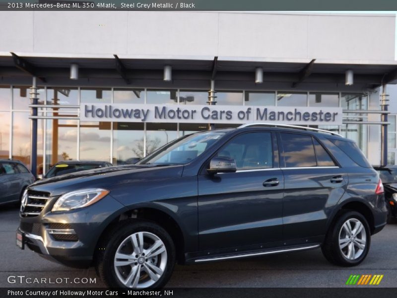 Steel Grey Metallic / Black 2013 Mercedes-Benz ML 350 4Matic