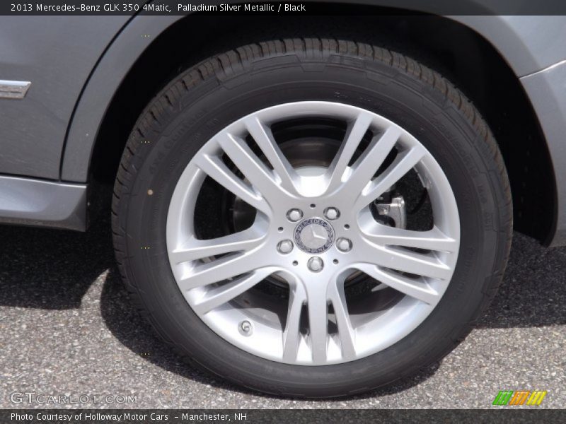 Palladium Silver Metallic / Black 2013 Mercedes-Benz GLK 350 4Matic