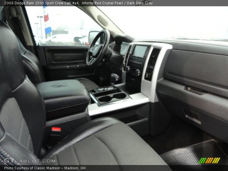 Inferno Red Crystal Pearl / Dark Slate Gray 2009 Dodge Ram 1500 Sport Crew Cab 4x4