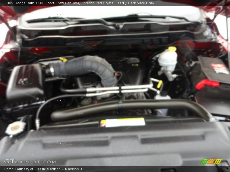 Inferno Red Crystal Pearl / Dark Slate Gray 2009 Dodge Ram 1500 Sport Crew Cab 4x4