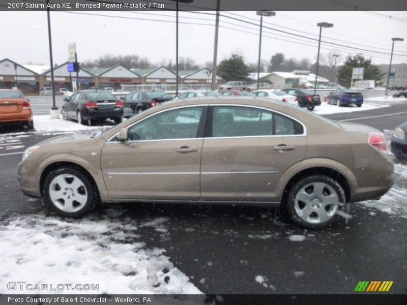 Bronzed Pewter Metallic / Tan 2007 Saturn Aura XE