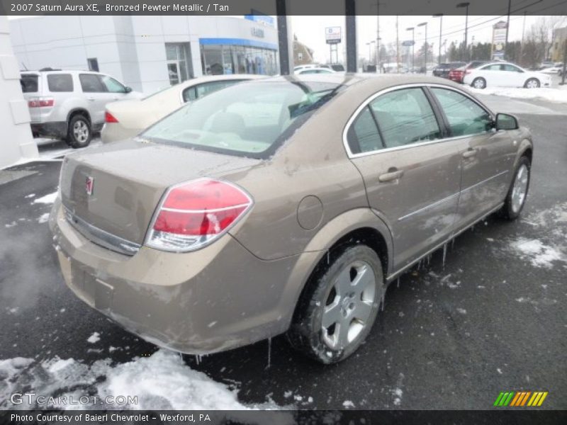 Bronzed Pewter Metallic / Tan 2007 Saturn Aura XE