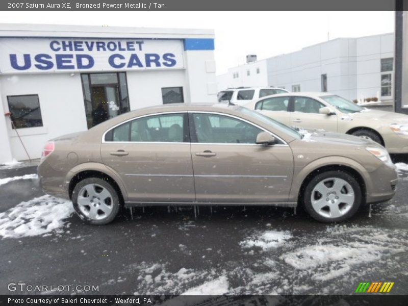 Bronzed Pewter Metallic / Tan 2007 Saturn Aura XE