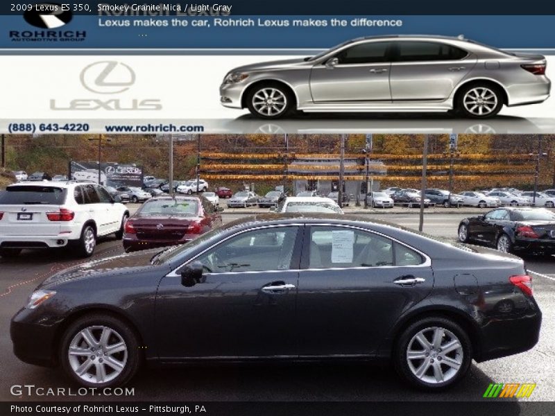 Smokey Granite Mica / Light Gray 2009 Lexus ES 350