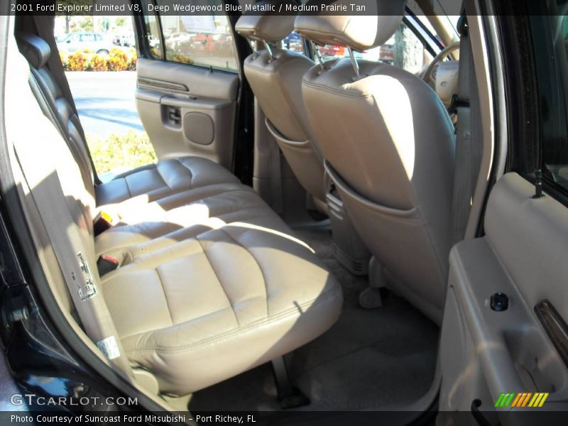Deep Wedgewood Blue Metallic / Medium Prairie Tan 2001 Ford Explorer Limited V8
