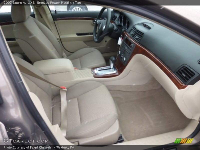 Bronzed Pewter Metallic / Tan 2007 Saturn Aura XE