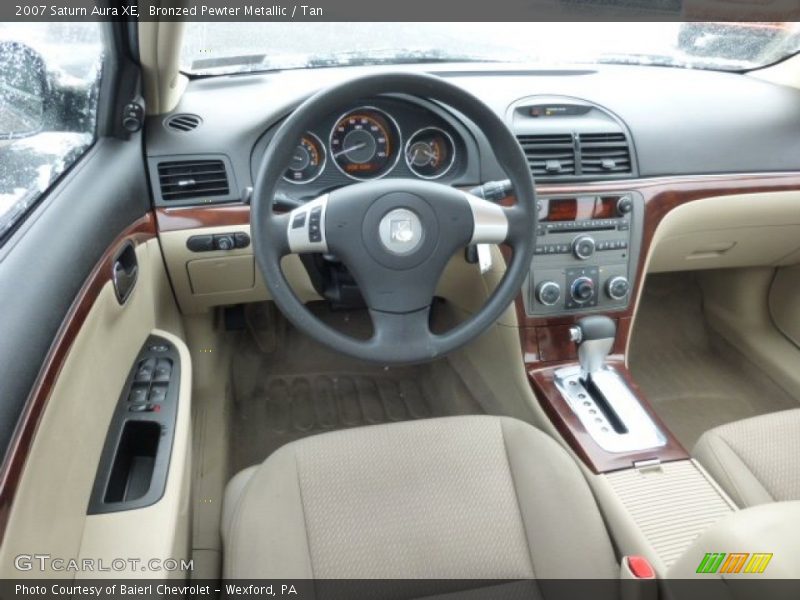 Bronzed Pewter Metallic / Tan 2007 Saturn Aura XE