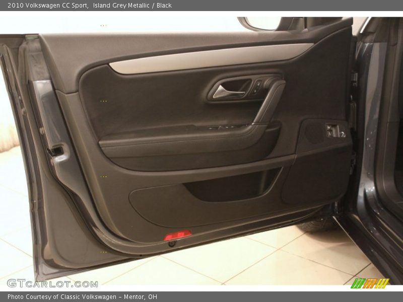 Island Grey Metallic / Black 2010 Volkswagen CC Sport