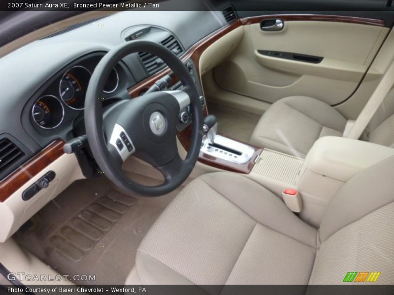 Bronzed Pewter Metallic / Tan 2007 Saturn Aura XE