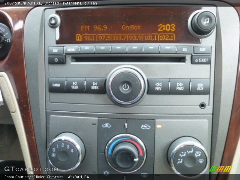 Bronzed Pewter Metallic / Tan 2007 Saturn Aura XE