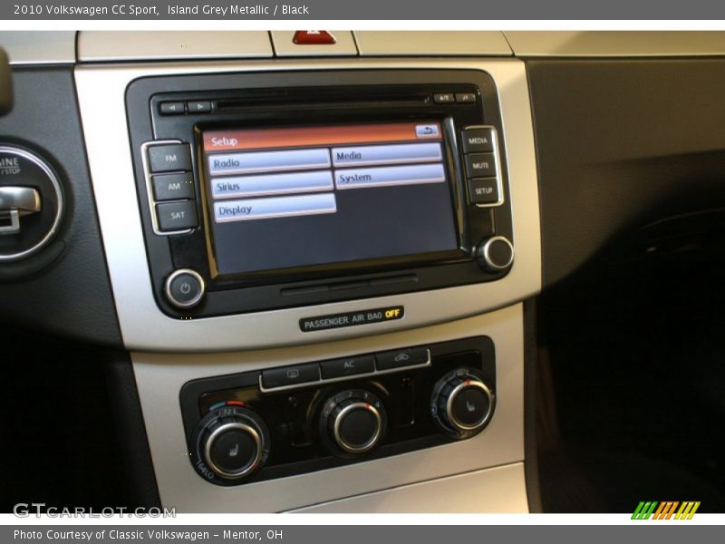 Island Grey Metallic / Black 2010 Volkswagen CC Sport