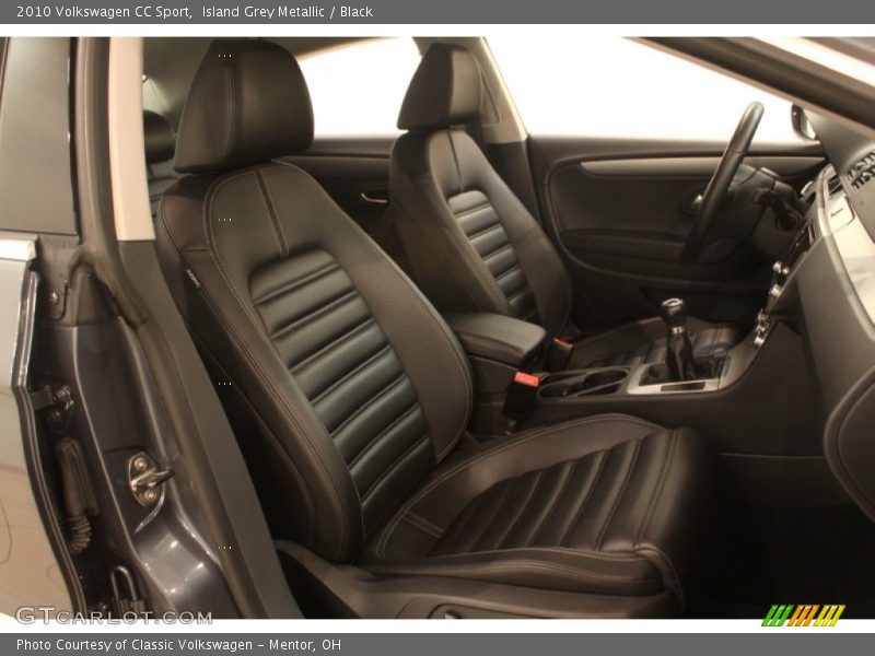 Island Grey Metallic / Black 2010 Volkswagen CC Sport