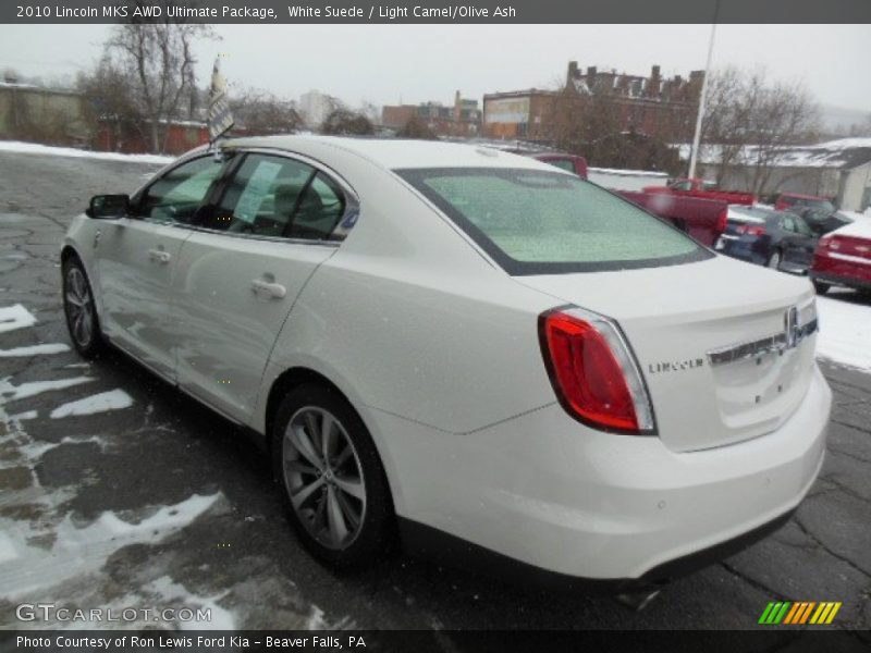 White Suede / Light Camel/Olive Ash 2010 Lincoln MKS AWD Ultimate Package