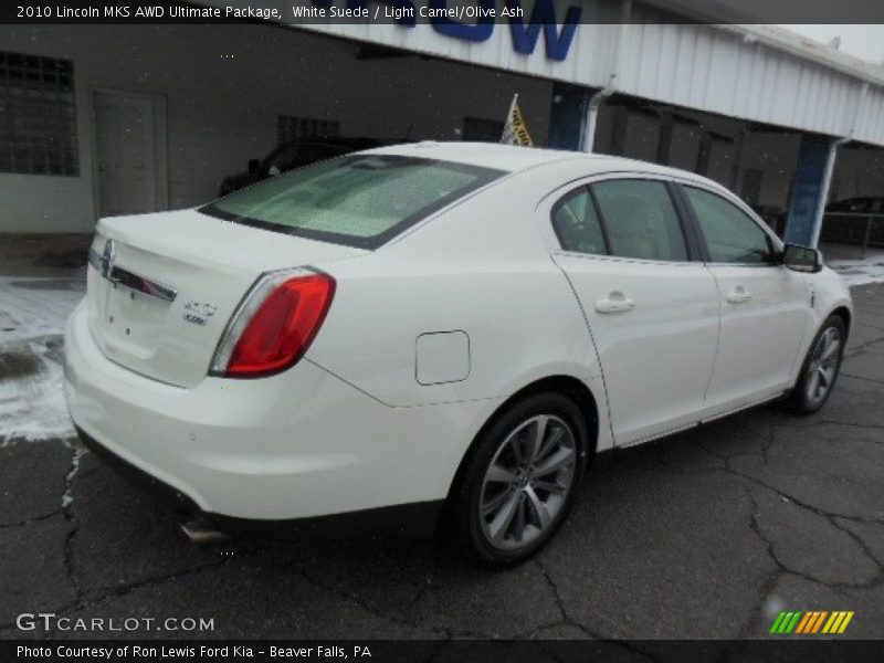 White Suede / Light Camel/Olive Ash 2010 Lincoln MKS AWD Ultimate Package