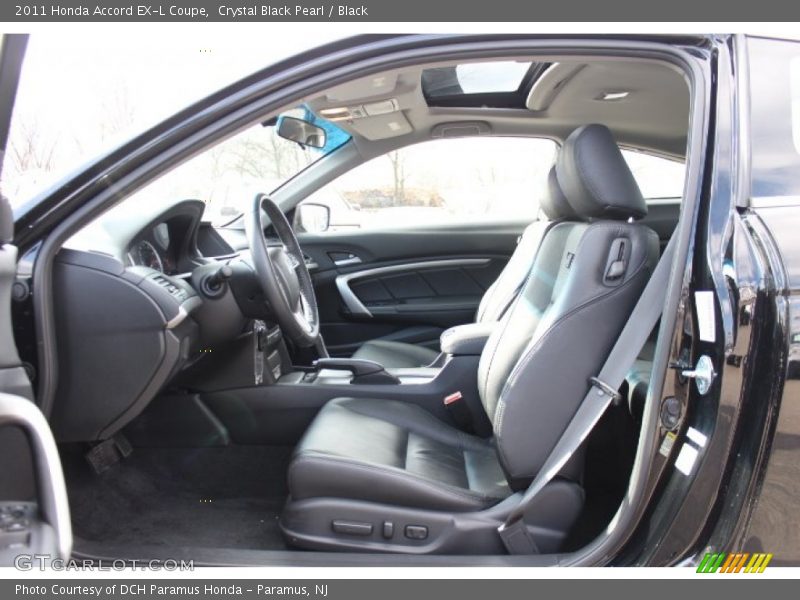 Crystal Black Pearl / Black 2011 Honda Accord EX-L Coupe