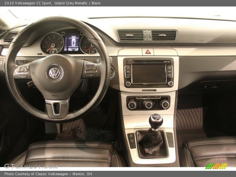 Island Grey Metallic / Black 2010 Volkswagen CC Sport