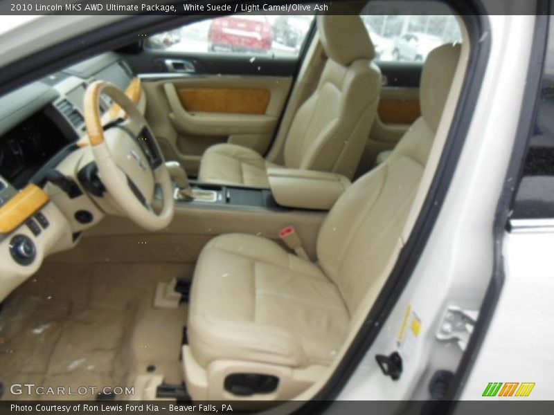 White Suede / Light Camel/Olive Ash 2010 Lincoln MKS AWD Ultimate Package