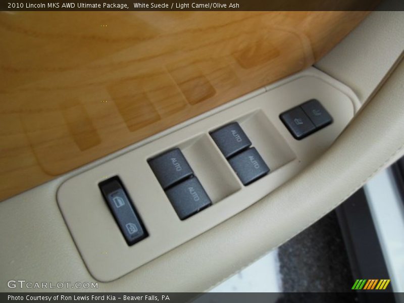 White Suede / Light Camel/Olive Ash 2010 Lincoln MKS AWD Ultimate Package