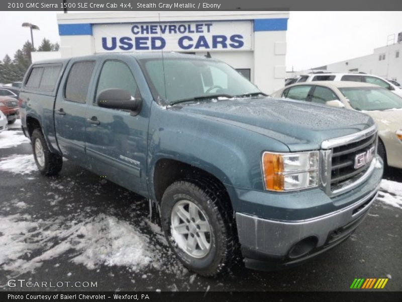 Stealth Gray Metallic / Ebony 2010 GMC Sierra 1500 SLE Crew Cab 4x4