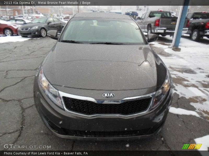 Metal Bronze Pearl Metallic / Beige 2013 Kia Optima EX