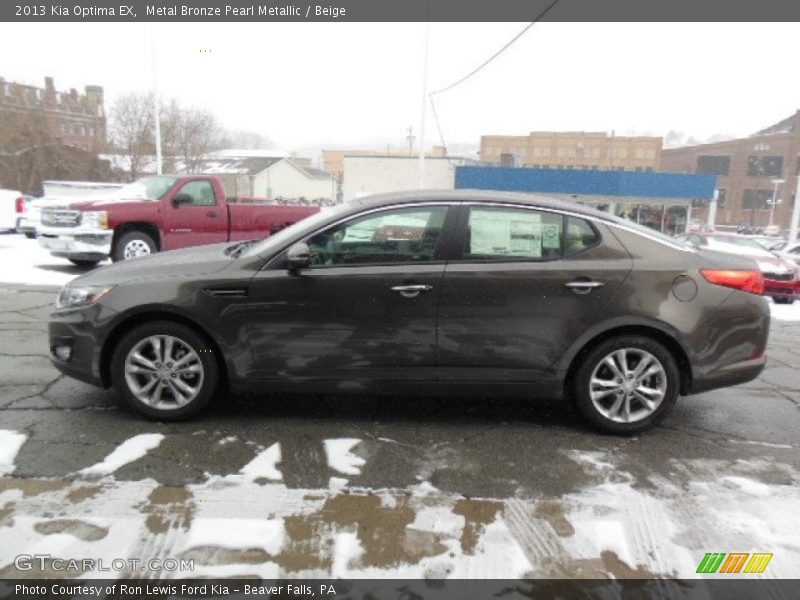 Metal Bronze Pearl Metallic / Beige 2013 Kia Optima EX