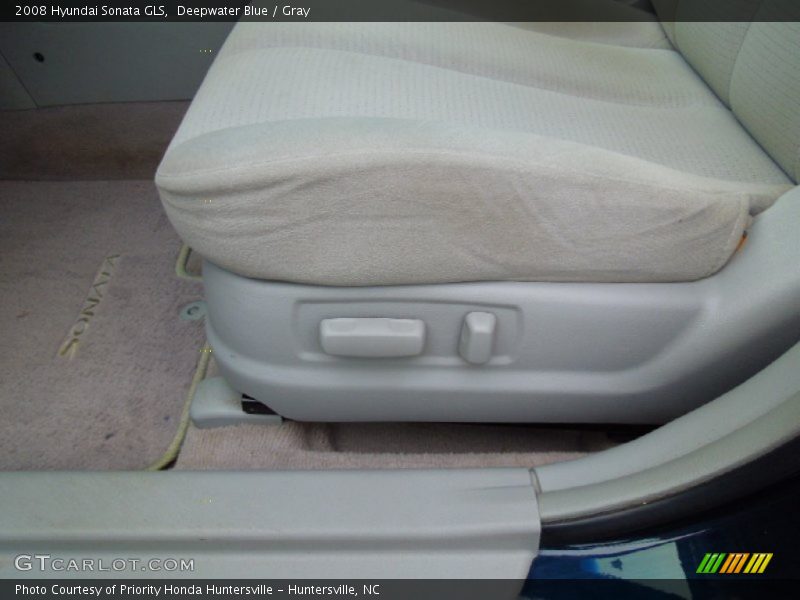 Deepwater Blue / Gray 2008 Hyundai Sonata GLS