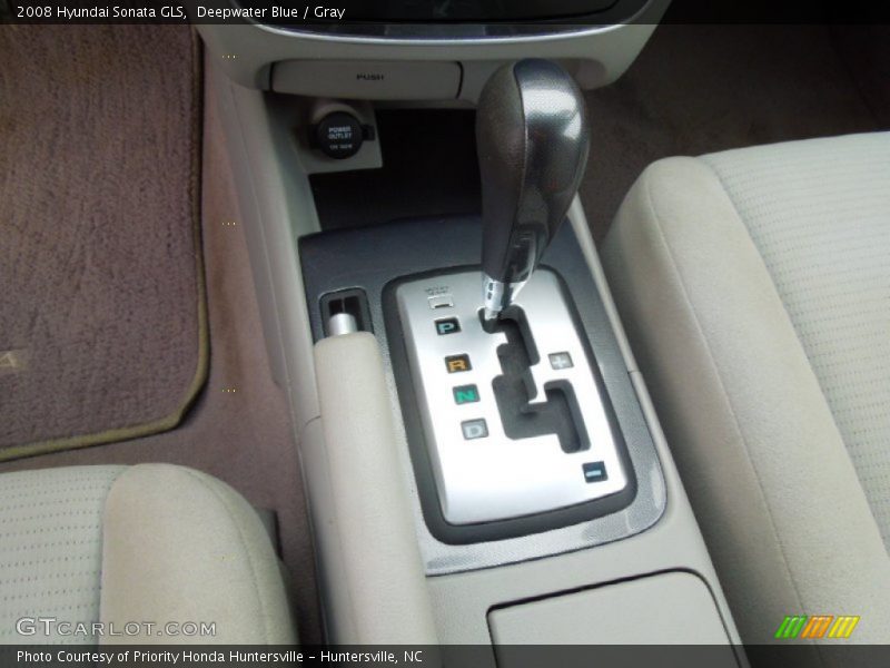 Deepwater Blue / Gray 2008 Hyundai Sonata GLS
