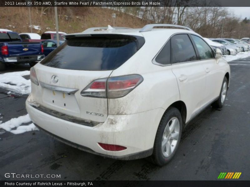 Starfire White Pearl / Parchment/Espresso Birds Eye Maple 2013 Lexus RX 350 AWD