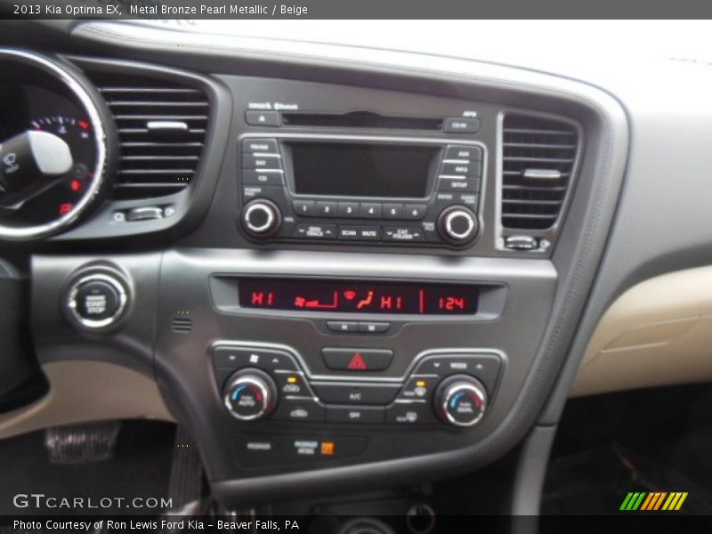 Controls of 2013 Optima EX
