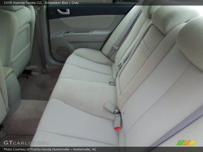 Deepwater Blue / Gray 2008 Hyundai Sonata GLS