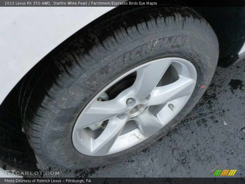 Starfire White Pearl / Parchment/Espresso Birds Eye Maple 2013 Lexus RX 350 AWD