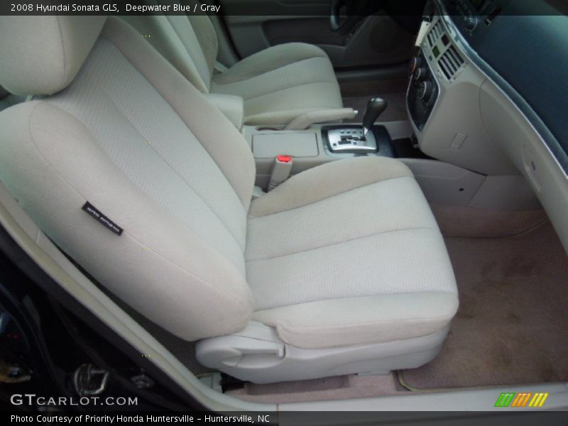 Deepwater Blue / Gray 2008 Hyundai Sonata GLS