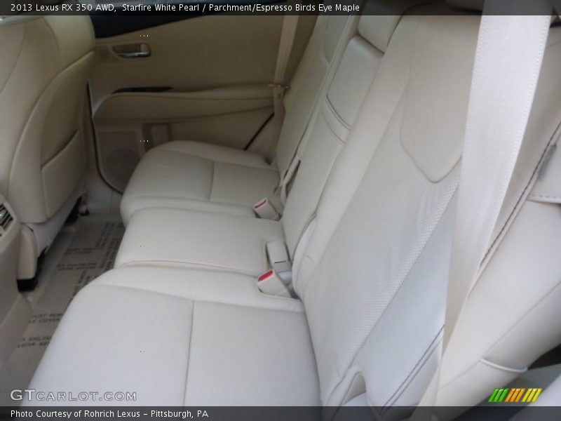 Starfire White Pearl / Parchment/Espresso Birds Eye Maple 2013 Lexus RX 350 AWD