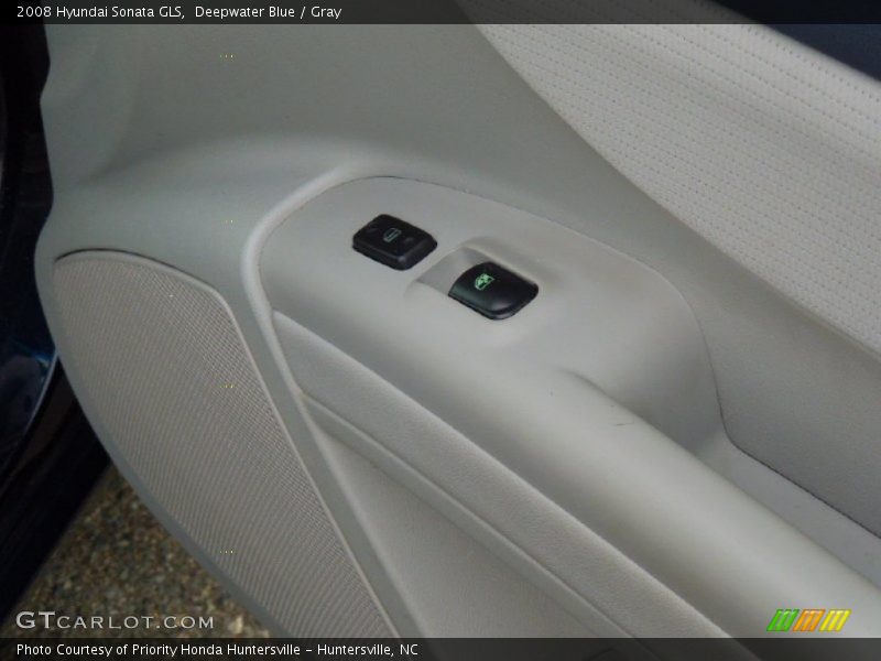 Deepwater Blue / Gray 2008 Hyundai Sonata GLS