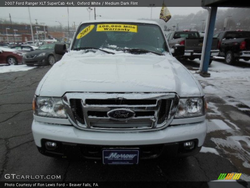 Oxford White / Medium Dark Flint 2007 Ford Ranger XLT SuperCab 4x4