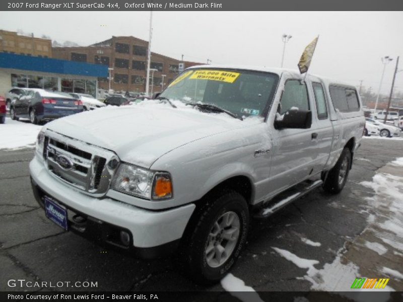 Oxford White / Medium Dark Flint 2007 Ford Ranger XLT SuperCab 4x4