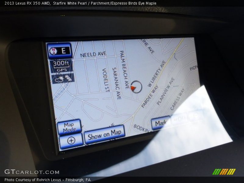 Starfire White Pearl / Parchment/Espresso Birds Eye Maple 2013 Lexus RX 350 AWD